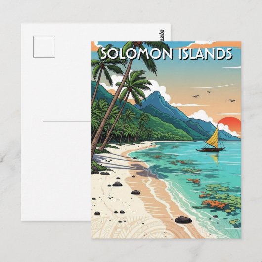 Solomon Islands Travel Briefkaart (Voorkant / Achterkant)