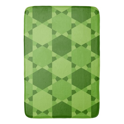 Solomon Seal Star van David Optical Illusion Badmat (Voorkant Verticaal)