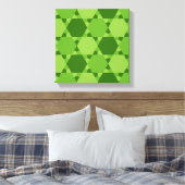 Solomon Seal Star van David Optical Illusion Canvas Afdruk (Insitu (Slaapkamer))