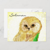 Solomon the Wise Owl from the Sara Books Briefkaart (Voorkant / Achterkant)