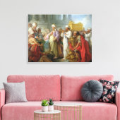 Solomon voor de ark van het convenant, 1747 canvas afdruk (Insitu (Woonkamer))