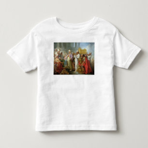 Solomon voor de ark van het convenant, 1747 kinder shirts