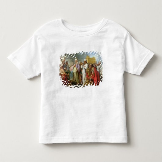 Solomon voor de ark van het convenant, 1747 kinder shirts (Voorkant)