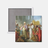 Solomon voor de ark van het convenant, 1747 magneet (Voorkant / Achterkant)