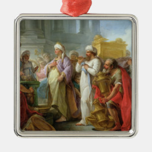 Solomon voor de ark van het convenant, 1747 metalen ornament