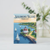 Solomons Island Maryland Briefkaart (Staand voorkant)