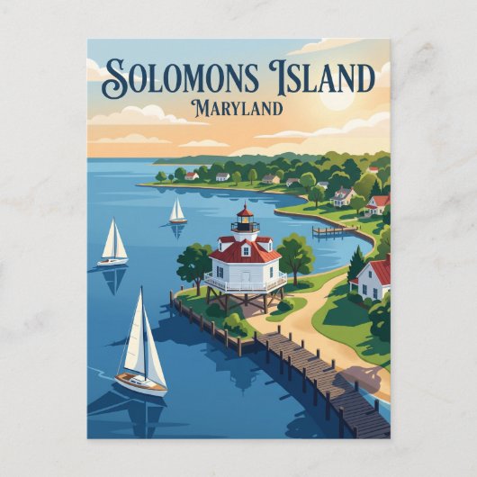 Solomons Island Maryland Briefkaart (Voorkant)