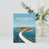 Solomons Island Maryland Briefkaart (Staand voorkant)