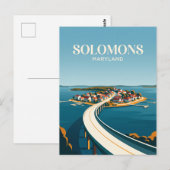 Solomons Island Maryland Briefkaart (Voorkant / Achterkant)