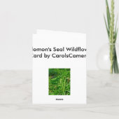 Solomon's Seal Wildflower Note Kaart (Achterkant)