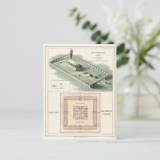Solomon's tempel briefkaart (Staand voorkant)