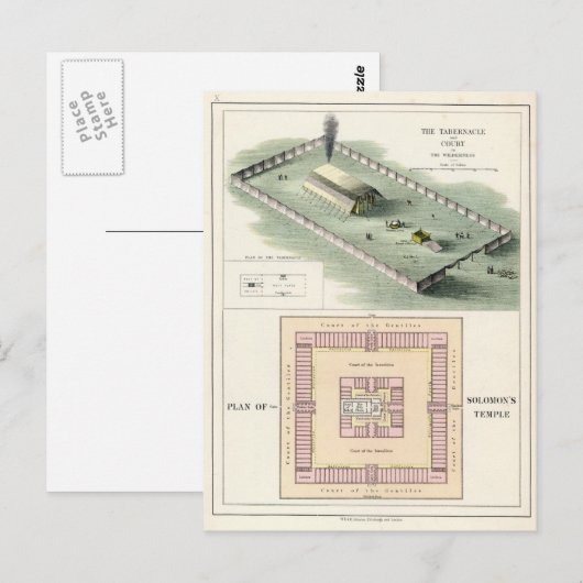 Solomon's tempel briefkaart (Voorkant / Achterkant)