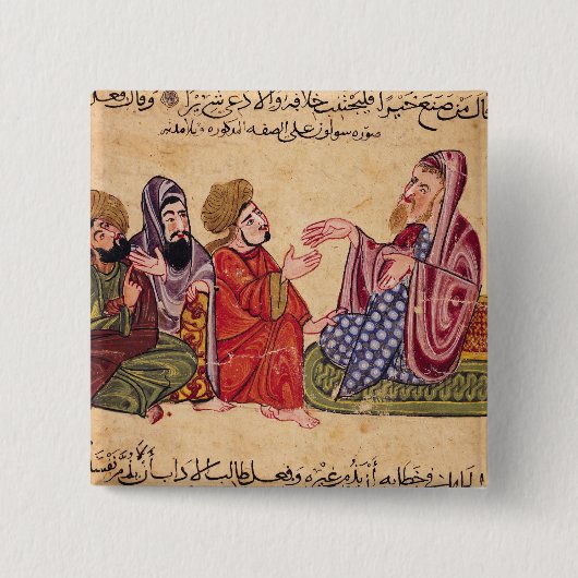 Solon Teaching Vierkante Button 5,1 Cm (Voorkant)