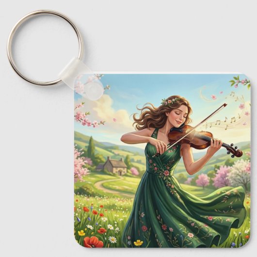 Soloviolist Sleutelhanger (Voorkant)