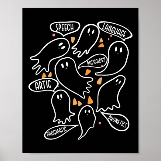 Solp Speech Language Pathologist - Grappig Hallowe Poster (Voorkant)
