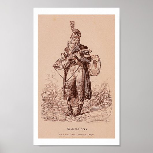 "-'Solsirépifpan'-kikkerkdichte blauw" Poster (Voorkant)