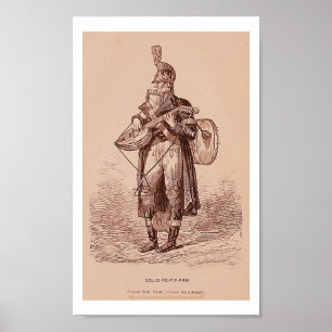 "-'Solsirépifpan'-kikkerkdichte blauwe kikkers" Poster