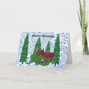Solstice Blessings Dragon Kaart