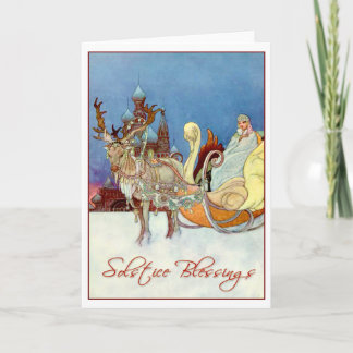 Solstice Blessings Feestdagen Kaart