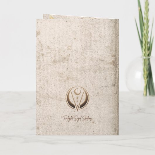 Solstice Blessings Holiday Kaart (Achterkant)