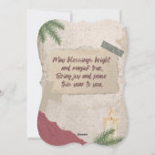 Solstice Blessings Holiday Kaart (Flat) (Achterkant)