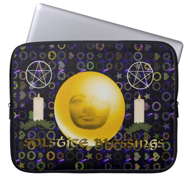 Solstice Blessings Laptop Sleeve (Voorkant)