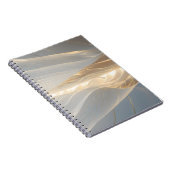 Solstice Echo – Golden Wave Minimalist Journal Not Notitieboek (Rechterzijde)