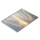 Solstice Echo – Golden Wave Minimalist Journal Not Notitieboek (Linkerzijde)