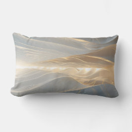 Solstice Echo – Luminous Gold Wave Abstract Throw  Kussen