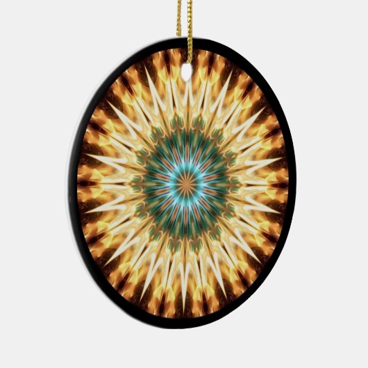 Solstice Fire 2 Keramisch Ornament (Rechts)