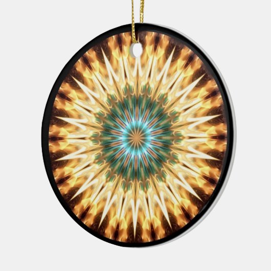 Solstice Fire 2 Keramisch Ornament (Links)