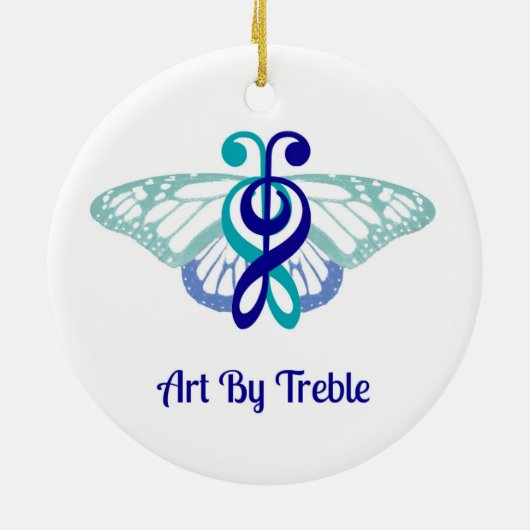 Solstice Fire 2 Keramisch Ornament (Achterkant)