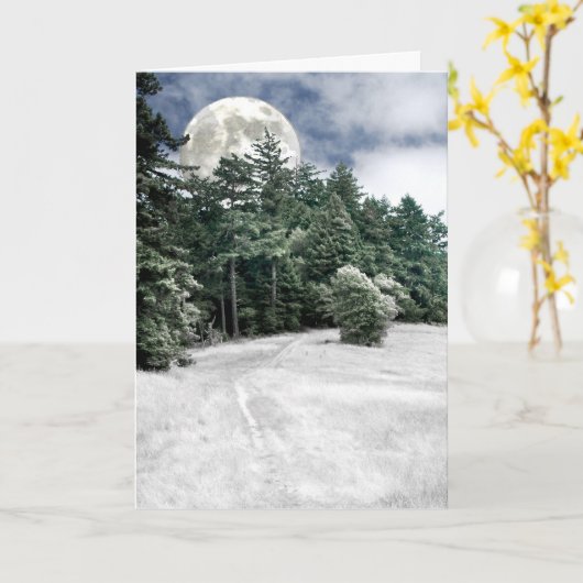Solstice Full Moon Trail to the Woods Kaart (Gele Bloem)