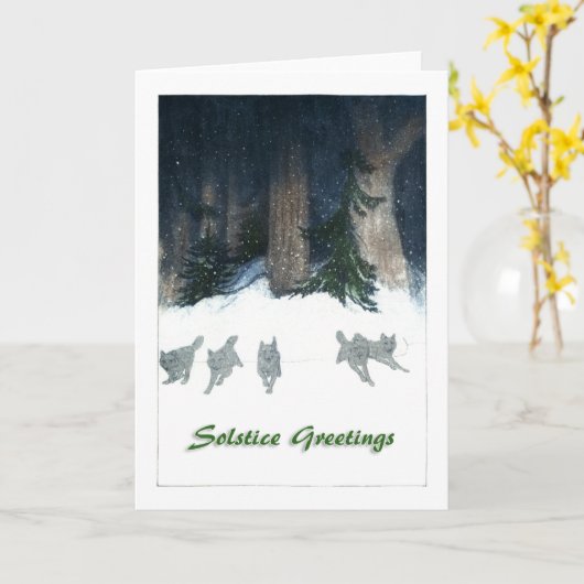 Solstice Groeten 2 Kaart (Gele Bloem)