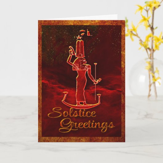 Solstice Groeten Kaart (Gele Bloem)