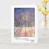 Solstice Holiday-kaart Kaart (Gele Bloem)