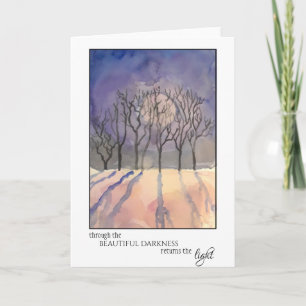 Solstice Holiday-kaart Kaart