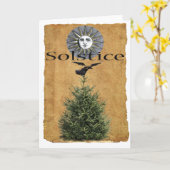 Solstice Kaart (Gele Bloem)
