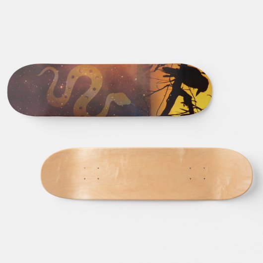 Solstice Kookaburra Silhouette Hemelse Slang Persoonlijk Skateboard (Horizontaal)