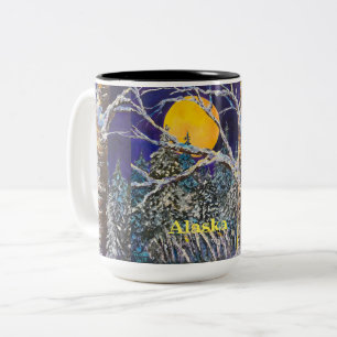 Solstice Moon 15oz ALASKA mok met twee toonaangeve