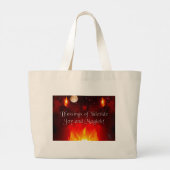 Solstice nacht 2 grote tote bag (Achterkant)