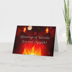 Solstice Night Feestdagen Kaart