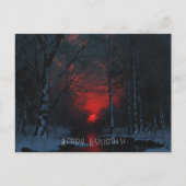 Solstice Platte Kerst Kaart (Voorkant)