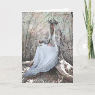 Solstice Queen Kerstmis/Yule Card Feestdagen Kaart