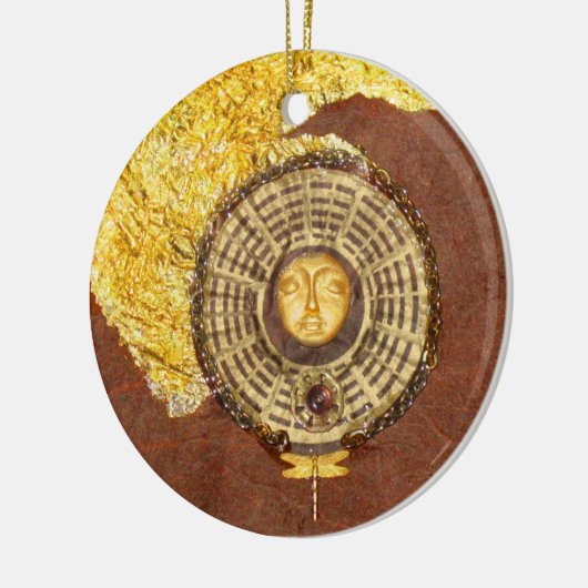 Solstice Sky - collage Keramisch Ornament (Links)