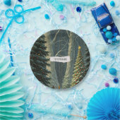 Solstice Spruce Gepersonaliseerde Kerstmis Papieren Bordje (Feest)