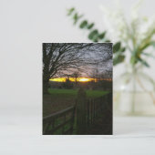 Solstice Sunset Briefkaart (Staand voorkant)
