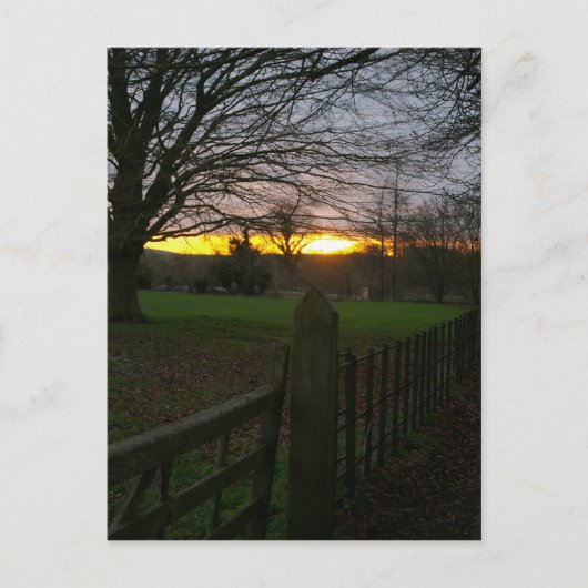 Solstice Sunset Briefkaart (Voorkant)