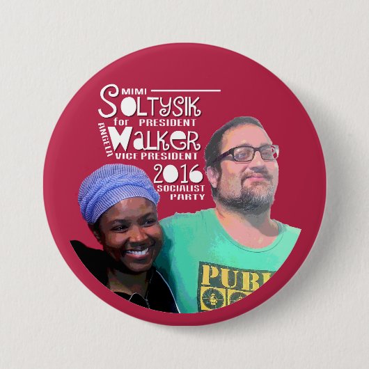 Soltysik/Walker in 2016 Ronde Button 7,6 Cm (Voorkant)