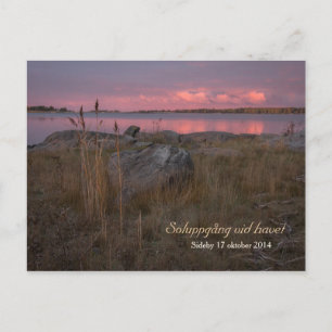 Soluppgång vid havet CC0760 Sideby Siipyy Briefkaart